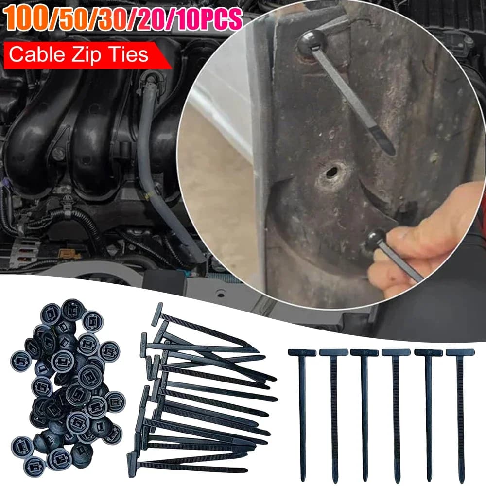 20/50/100 Pezzi Fascette Autobloccanti in Nylon, Cinghie di Fissaggio Resistenti per Cavi, Anelli di Fissaggio, Fascette Zip