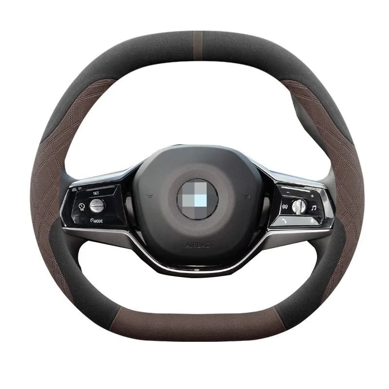 Ultra-thin anti-slip steering wheel cover for BMW 5 G60 i5 G60 2024 2025 2026 Interior accessories