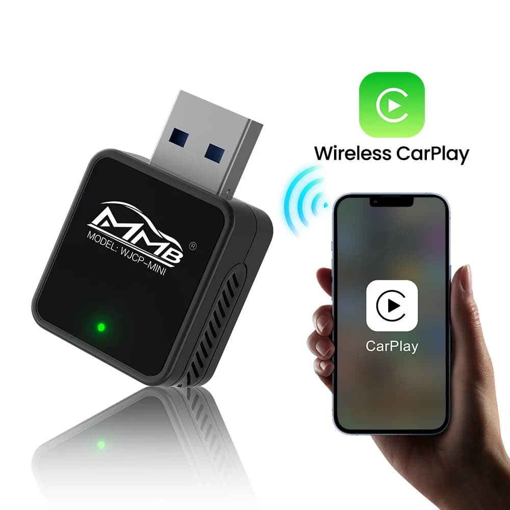MMB Mini Wireless Apple CarPlay Smart Car Adapter To Dongle Online Updates BT 5.2 Plug and Play for Audi Benz Kia Honda Toyota