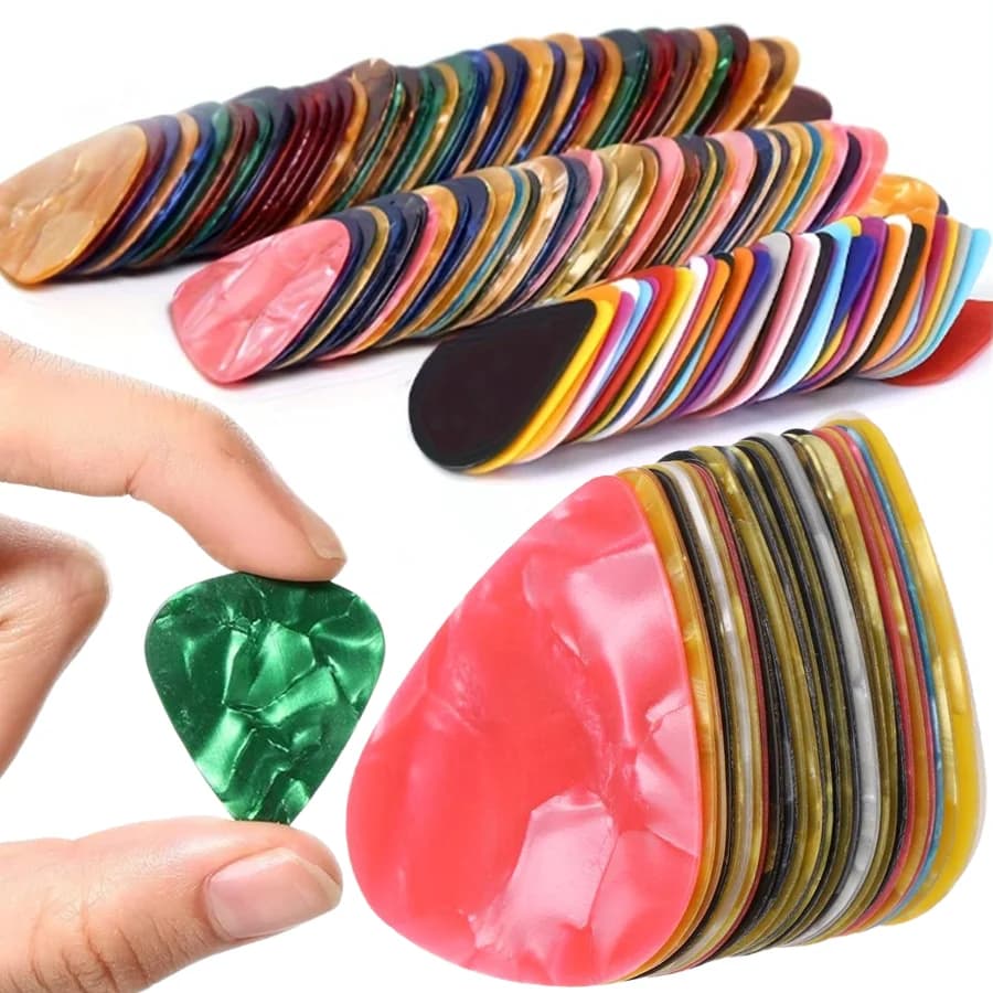 Set di 6/36/72 Plettri per Chitarra in Celluloide e ABS, Accessori per Strumenti a Corda, per Amanti della Musica, Uso Interno ed Esterno XJM