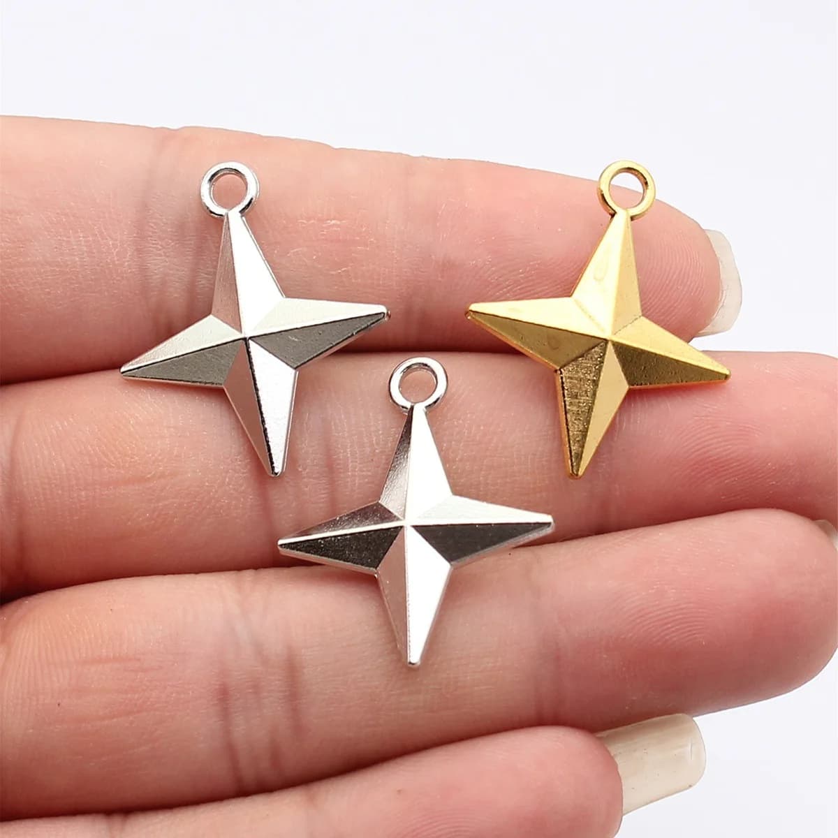 Sunburst Star Ray Charms Starburst Pendants For DIY Wind Chime Dangle Earring Bracelet Jewelry Making Findings For