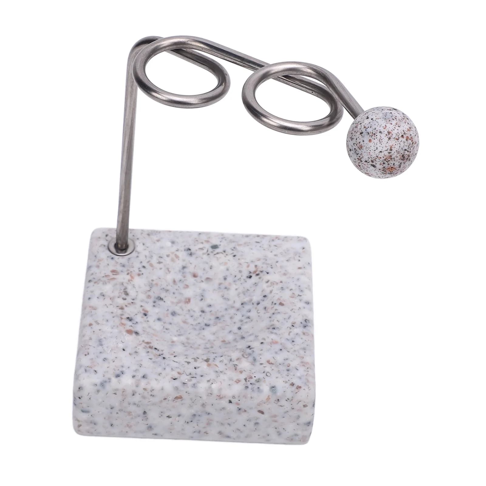 Toothbrush Holder Stainless Steel Bracket and Resin Base Cute Modern Tooth Brush Organizer for Bathroom