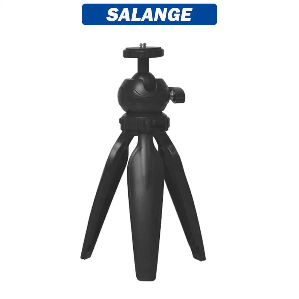 Accessori per proiettori Salange Mini treppiede Foro per vite 1/4 Universale 4 livelli di regolazione dell'altezza Supporto in metallo per P92 HY350 TD92
