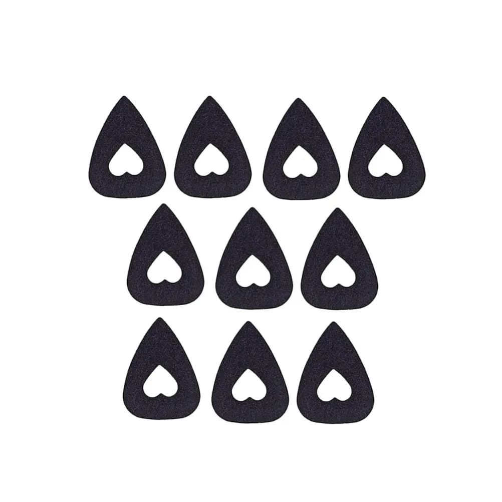 10 Pezzi Plettri Premium in Lana Cava Ultra Sottili e Leggeri per Chitarra, Basso, Ukulele, Mandolino, Banjo, Acustica ed Elettrica