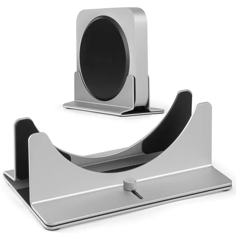 Mac Mini Stand, Adjustable Without Tools, Aluminum Material, Width Adjust from 10 to 52 mm, Support for Mini M2 and All Laptops