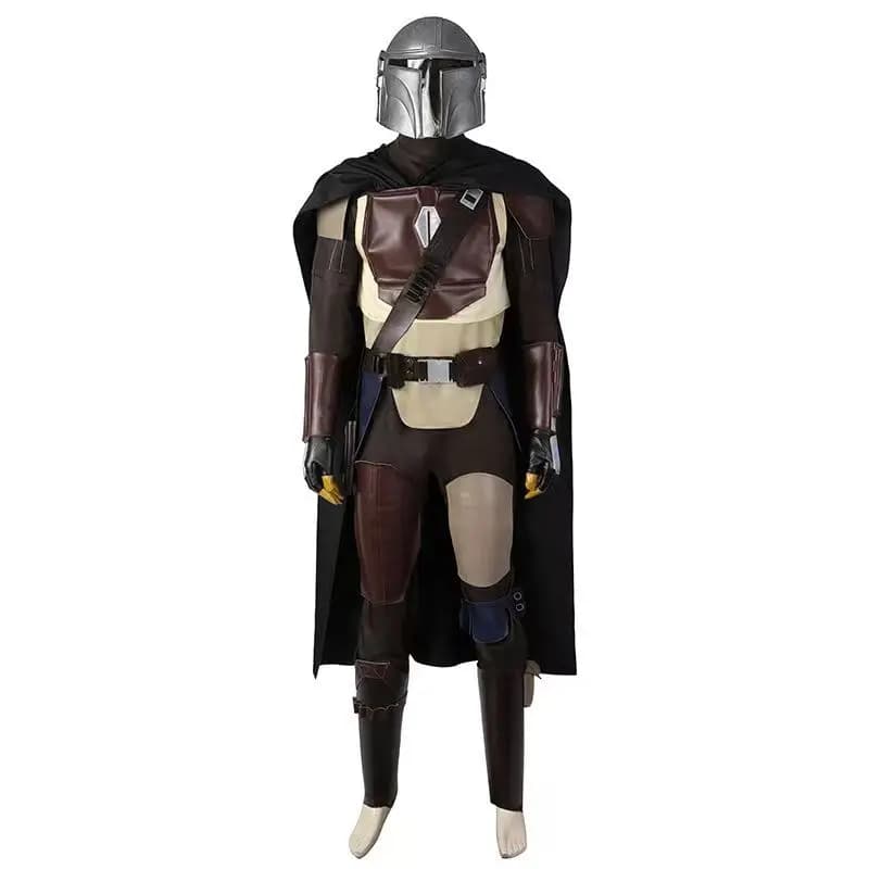 Din Djarin Travestimento Costume Mantello Vestito Gioco di ruolo Carnevale di Halloween Set per uomini adulti Festa cosplay Male8;c'4,t;6.j'2;