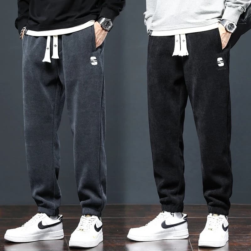 Mens Casual Pants Autumn Winter Wear Resistant Loose Fit Big Size No Iron Workwear Trousers Sports Pants for Men