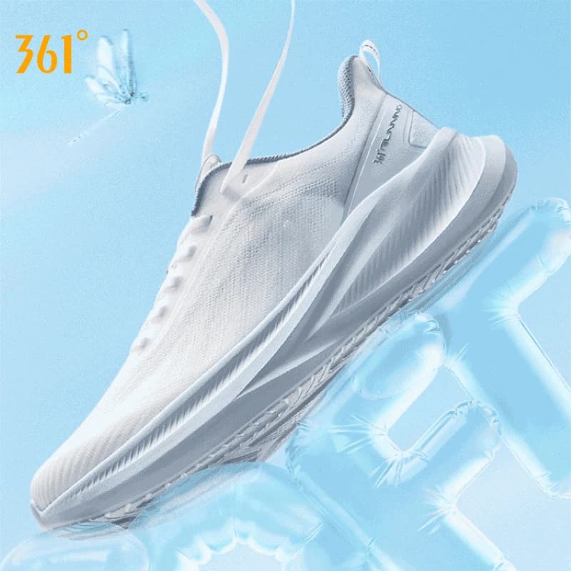 361 Degrees AirFeather 5.0 Men's Running Shoes Light, breathable, comfortable, wear-resistant, with elastic sole, sneakers 672612217