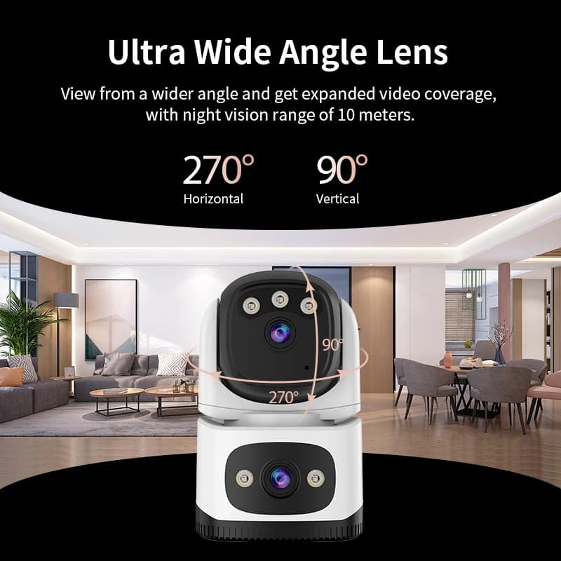 Vstarcam 4MP Dual Lens Wireless PTZ IP Dome Camera O-Kam APP Full Color AI Rilevazione umanoide Sicurezza domestica CCTV Baby Monitor