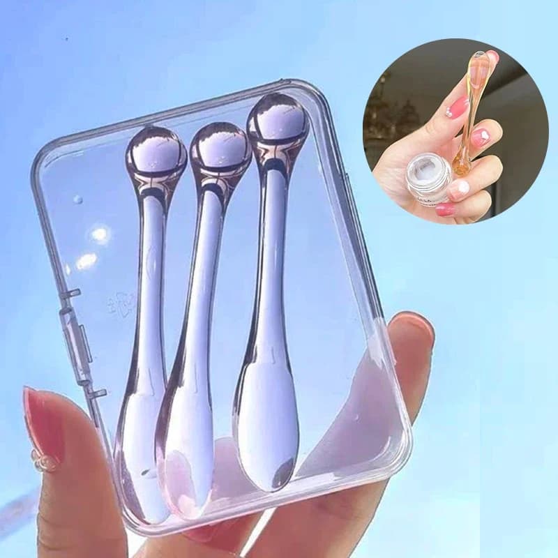 3 pz Fai Da Te Crema Scoop Palla Per Gli Occhi Bastone Da Massaggio Multifunzionale Crema Per Gli Occhi Maschera Scoop Sub-pacchetto Piccola Scoop Viso Applicatore