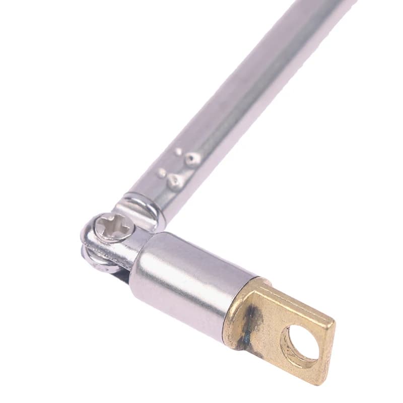 Antenna Radio AM FM Telescopica in Acciaio Inox a 4 Sezioni, Universale, Accessorio per Auto
