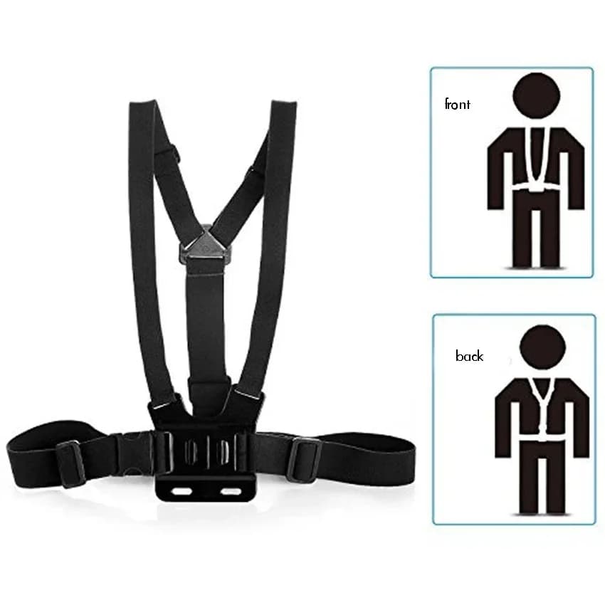 Supporto per action cam con cintura per imbracatura regolabile per cintura toracica per Hero - 7 6 5 4 Accessori per action camera