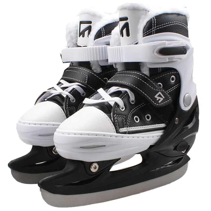 Unisex Adjustable Ice Skates Wholesale Bulk Custom Winter Outdoor Ice Sports Skating Footwear Support OEM Production