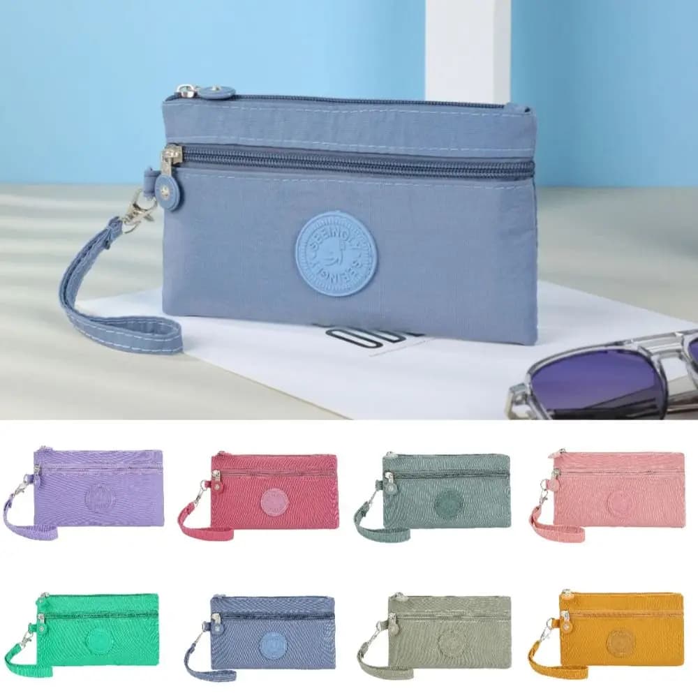 New Waterproof Women Wallet Wear-resistant Portable Coin Purse Durable Nylon Zipper Clutch Ladies