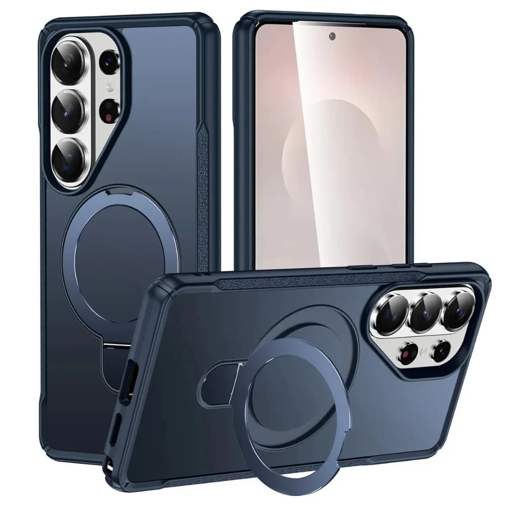 Magnetic Ring Case for Samsung S25 S26 Ultra S24 Plus A07 A36 A56 A26 A16 A06 A05 360 ° MagSafe Cover Support