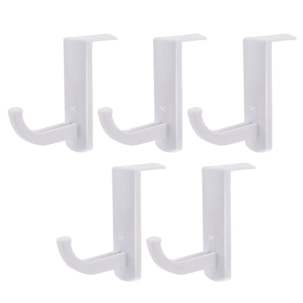Supporto per cuffie da 5 pezzi, girevole, da appendere al monitor o da scrivania, organizer per auricolari, porta cuffie, porta bicchieri, espositore
