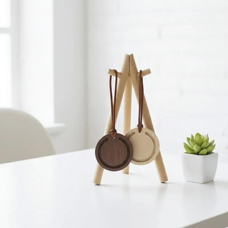 【CR】Wooden Car Essential Oil Diffuser Simple Style Natural Aroma Scent Air Freshener Decorative Gift for Car Lovers