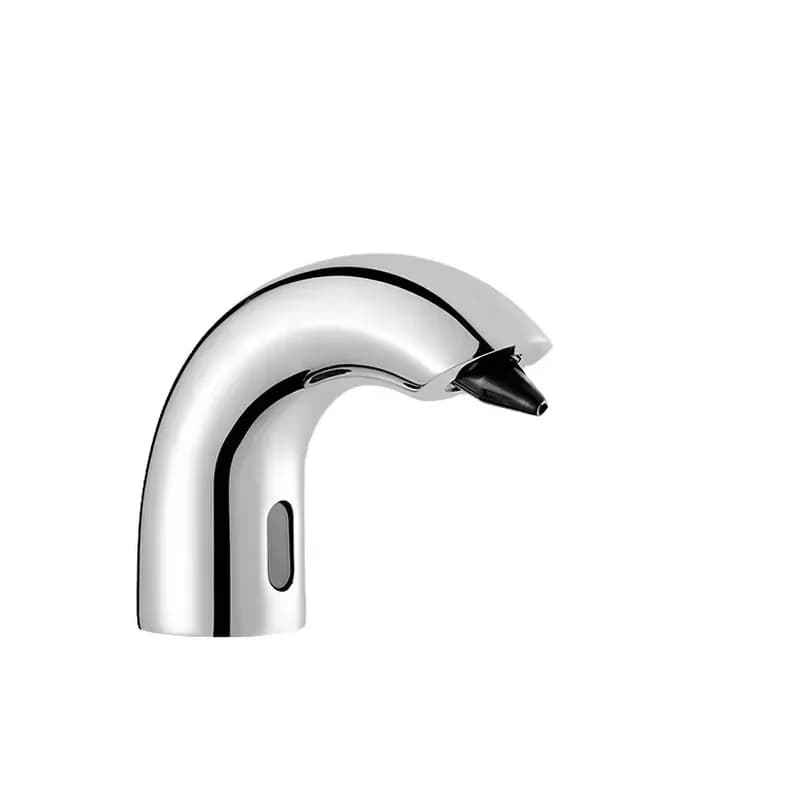 Customized Logo Deck Mounted Touchless Induction Foam Soap Dispenser Brass Quantitative Soap Volume for Hotel Bathroom