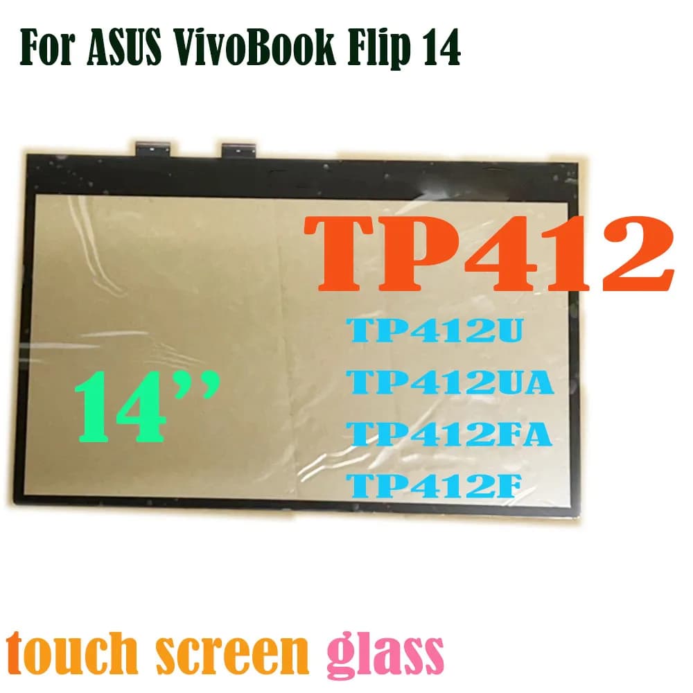 Touchscreen da 14 pollici per ASUS VivoBook Flip 14 TP412 TP412U TP412UA TP412FA TP412F Touch Screen Digitizer sostituzione del vetro