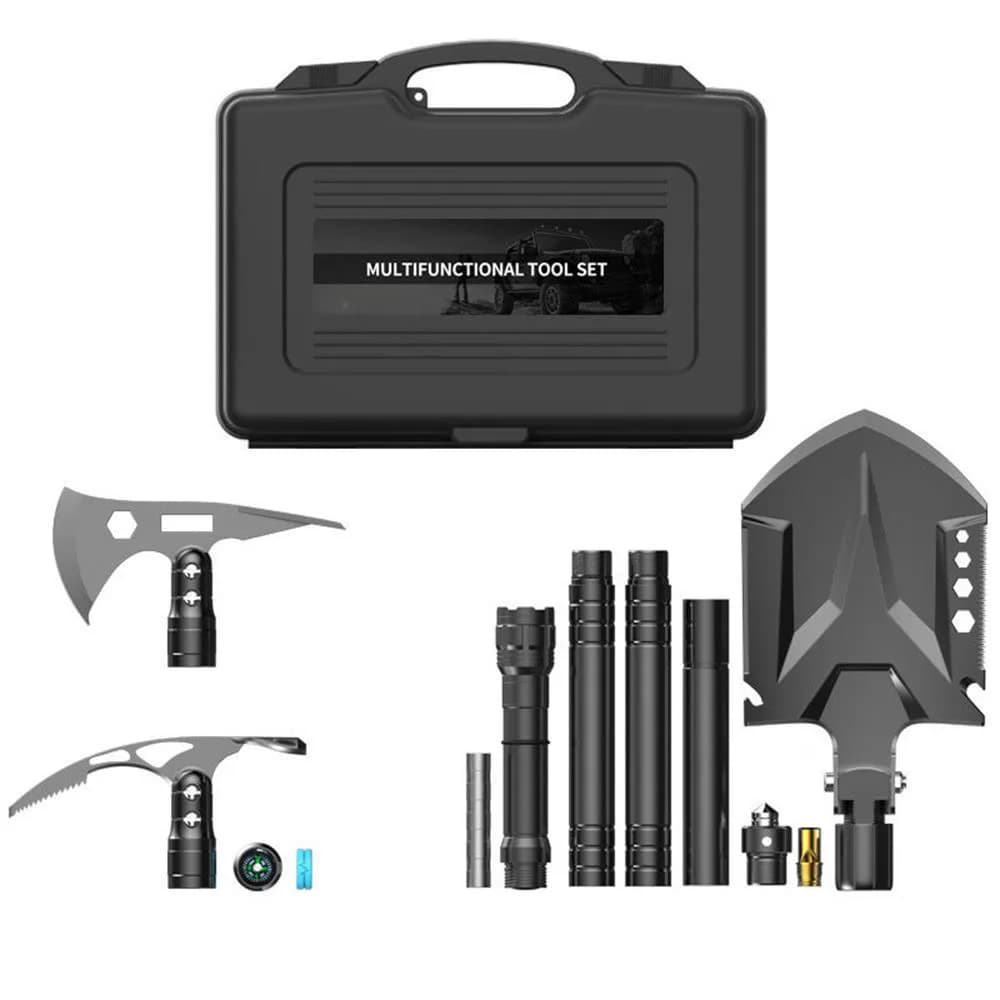 Kit di ascia per pala da ingegnere multifunzionale Kit di emergenza medica militare forniture da campeggio all'aperto strumenti di sopravvivenza