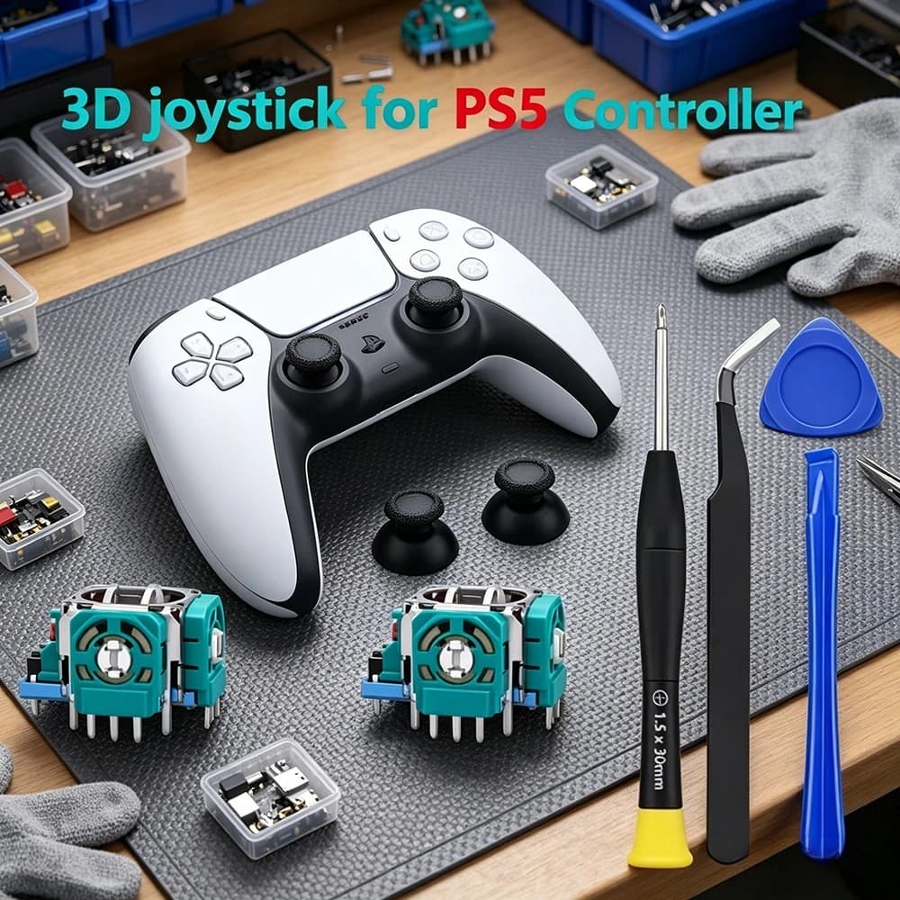 Kit di Riparazione per Controller PS5, Joystick Analogico 3D Sostitutivo per DualSense, con Cacciavite