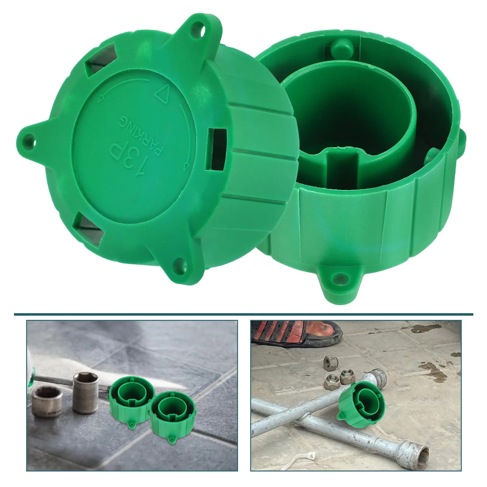 2Pcs Trailer Electrical Connector Protector 13 Pin Weatherproof Cover for Rv Travel Trailer Truck Socket Plug Adapter Safe