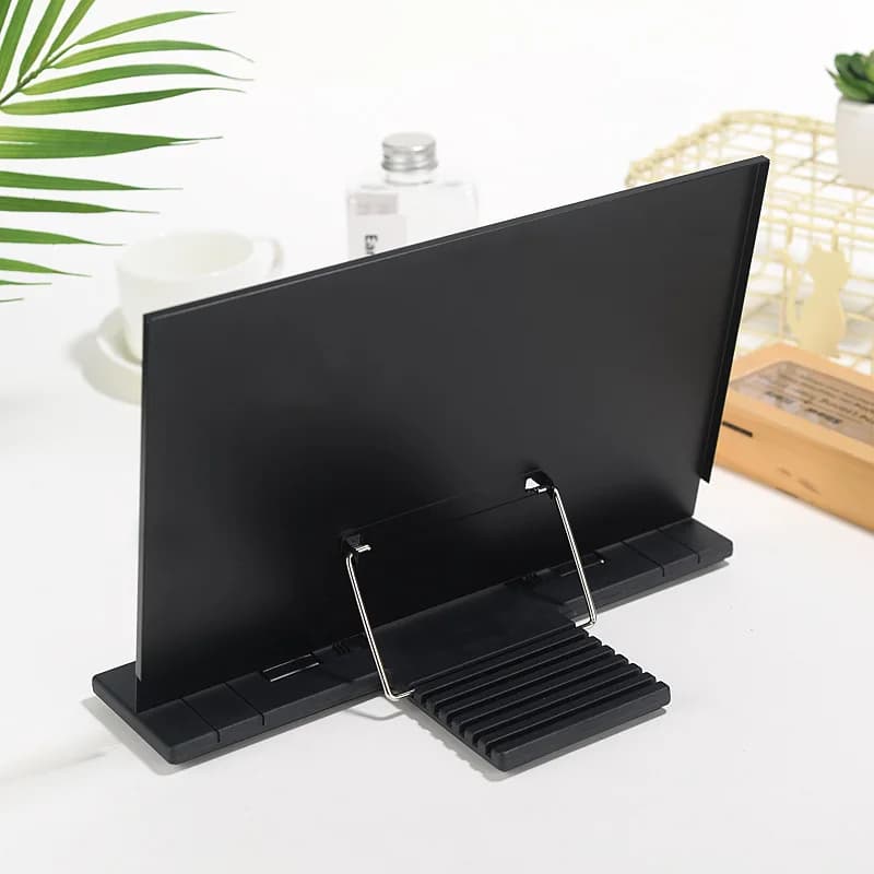 Portable Metal Reading Book Holder Adjustable Foldable Bookstand Music Score Cookbook Tablet Read Rack School Office Supplies