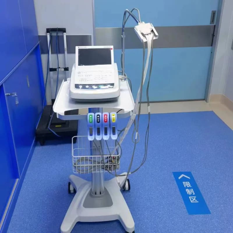 Carrello per ECG, Supporto per Laptop, Carrello Medico per Nihon Kohden