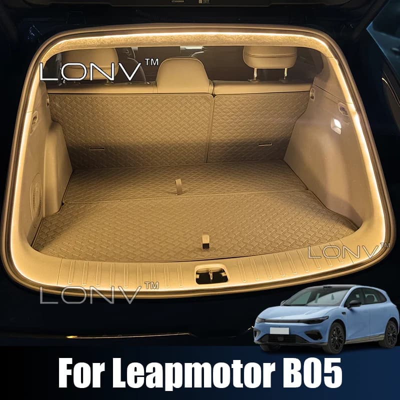 For Leapmotor B05 Lafa 5 2026 2027 Car Trunk LED Strip Trunk Led Light High-Brightness LED Tool-Free Installation Accessories