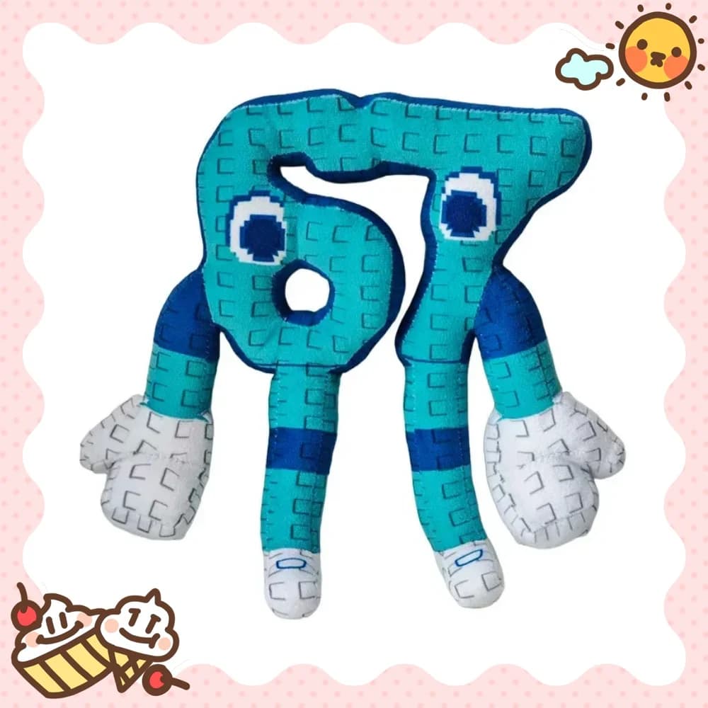 25 cm STEAL A BRAINROT Blu No. 67 Peluche Casa carina Gioco di bambole che circonda il blu n. 67 giocattoli Peluche per regali di compleanno per bambini