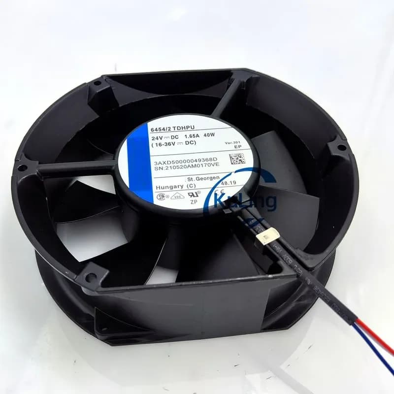 Original German Imported Aluminum Frame Fan for 6454/2TDHPU 24V 1.66A 40W 3AXD50000049368D