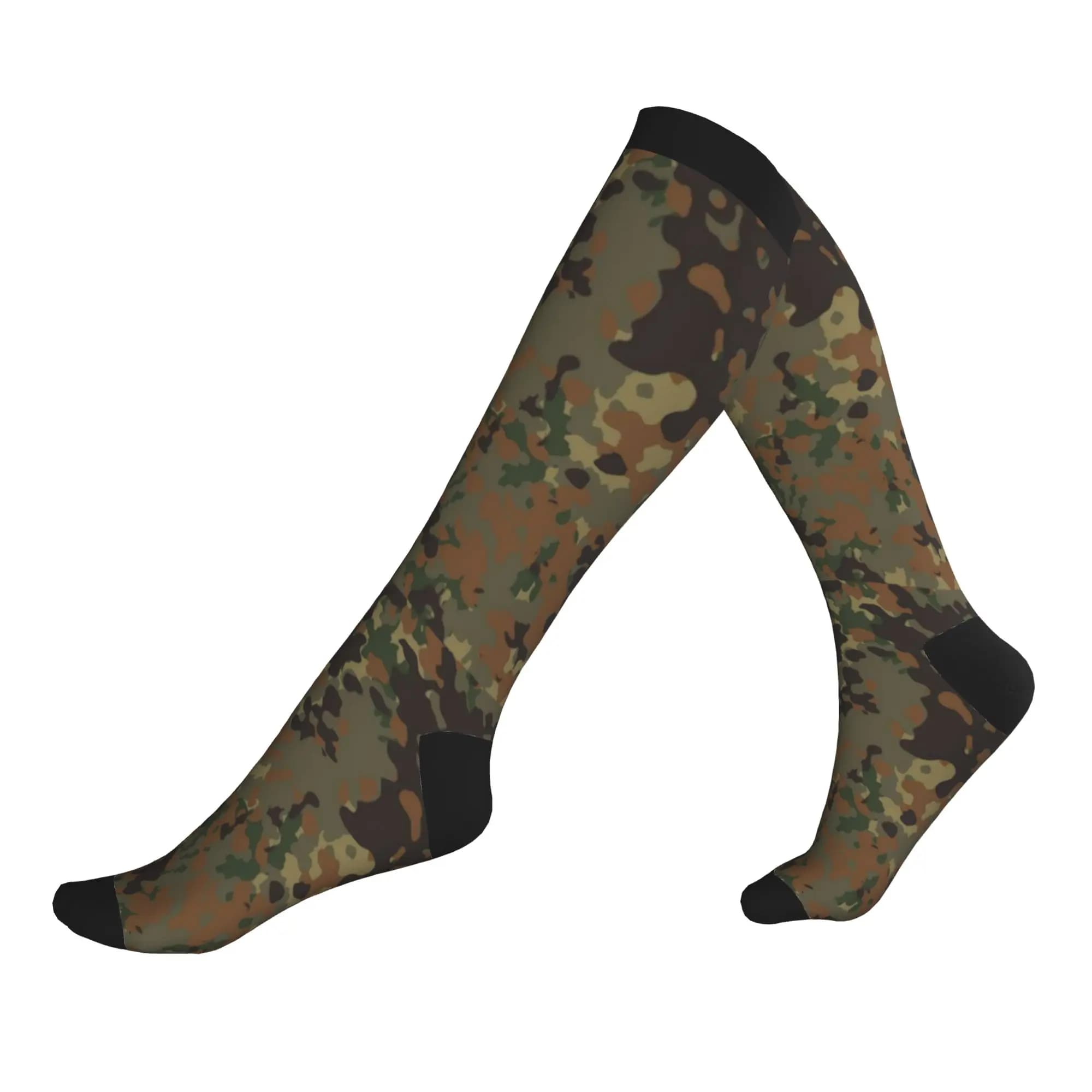 Calzini mimetici dell'esercito tedesco per uomo e donna, calzini sportivi a compressione, caldi e divertenti
