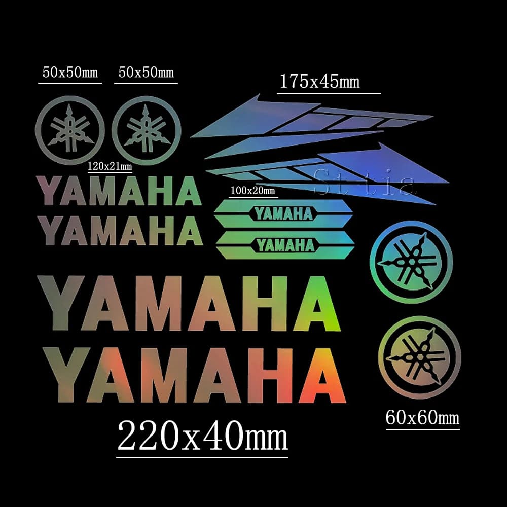 Bike Car Descal Kit for Tank Helmet for Motorcycle with Yamaha Vinyl Adhesive Logo