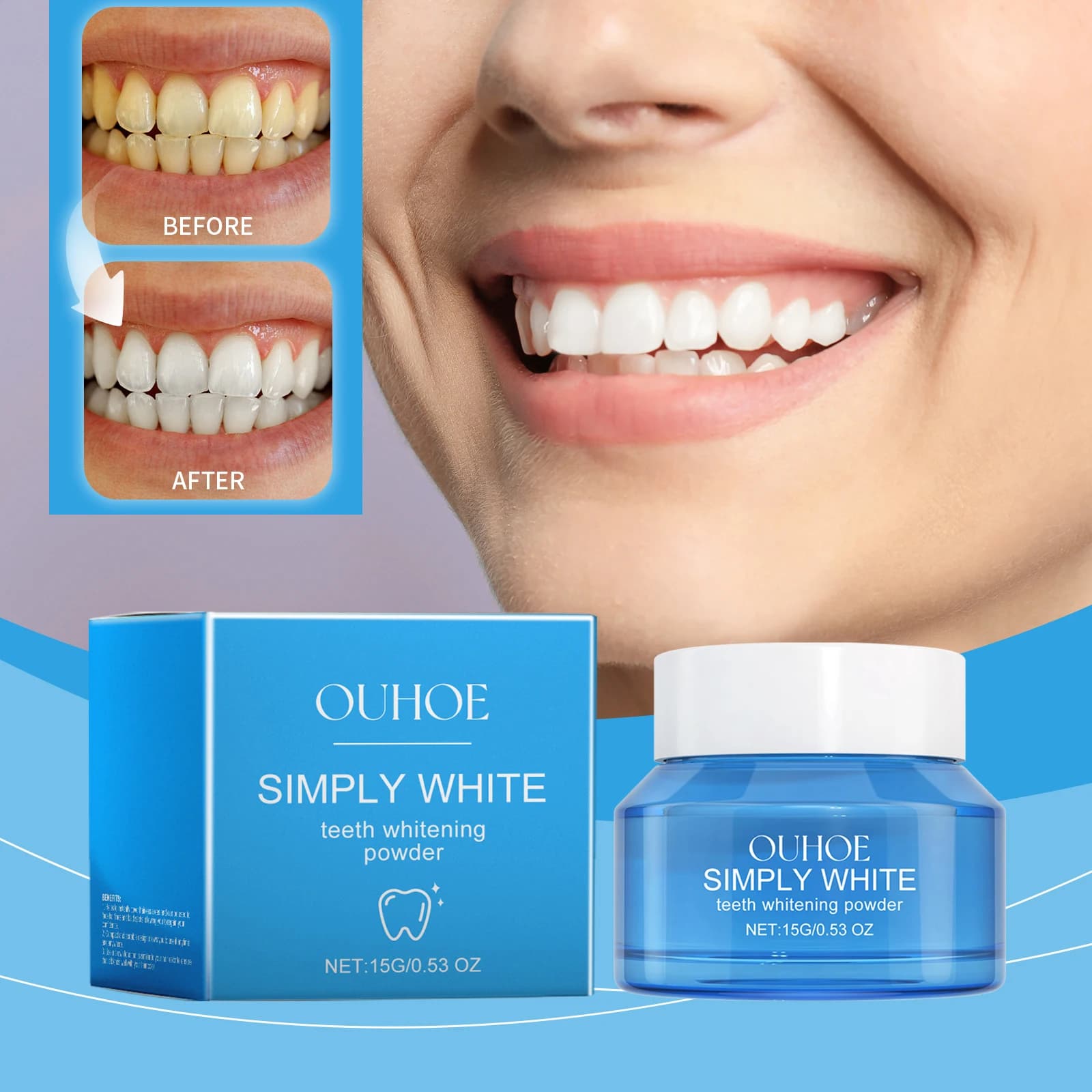Teeth whitening powder Remove yellow plate stains Nail polish repair Dental cleaning Dentifricio Fresh food Oral hygiene Teeth care