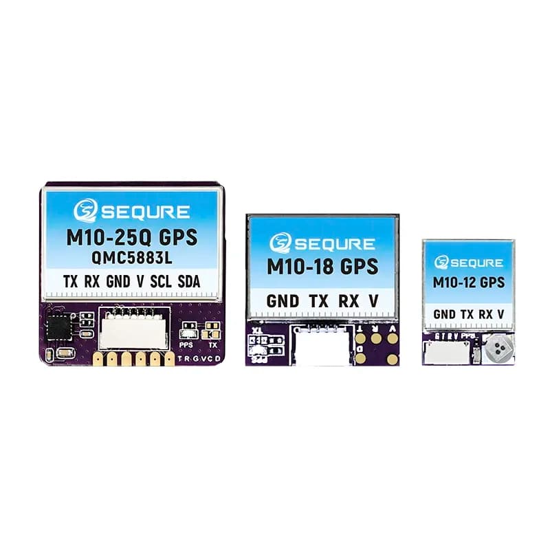SEQURE M10-12|M10-18|M10-25Q GPS Small Size Fast Positioning INVA BF Fixed-wing Racing Drone FPV Return QMC5883L Compass