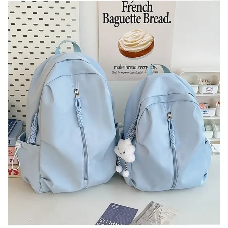 Zaino per studenti color caramello Zaino per bambini semplice versatile e durevole Borsa da viaggio per ragazzi e ragazze Borsa da viaggio per bambini per il tempo libero Gita quotidiana