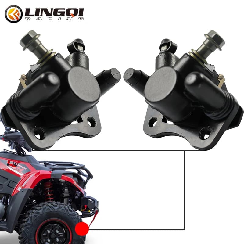 LINGQI Pinza Freno A Disco Idraulico Anteriore Pompa Inferiore Sinistra/Destra Per 50cc 70cc 90cc 110cc 125cc ATV Go Kart Buggy Quad Bike