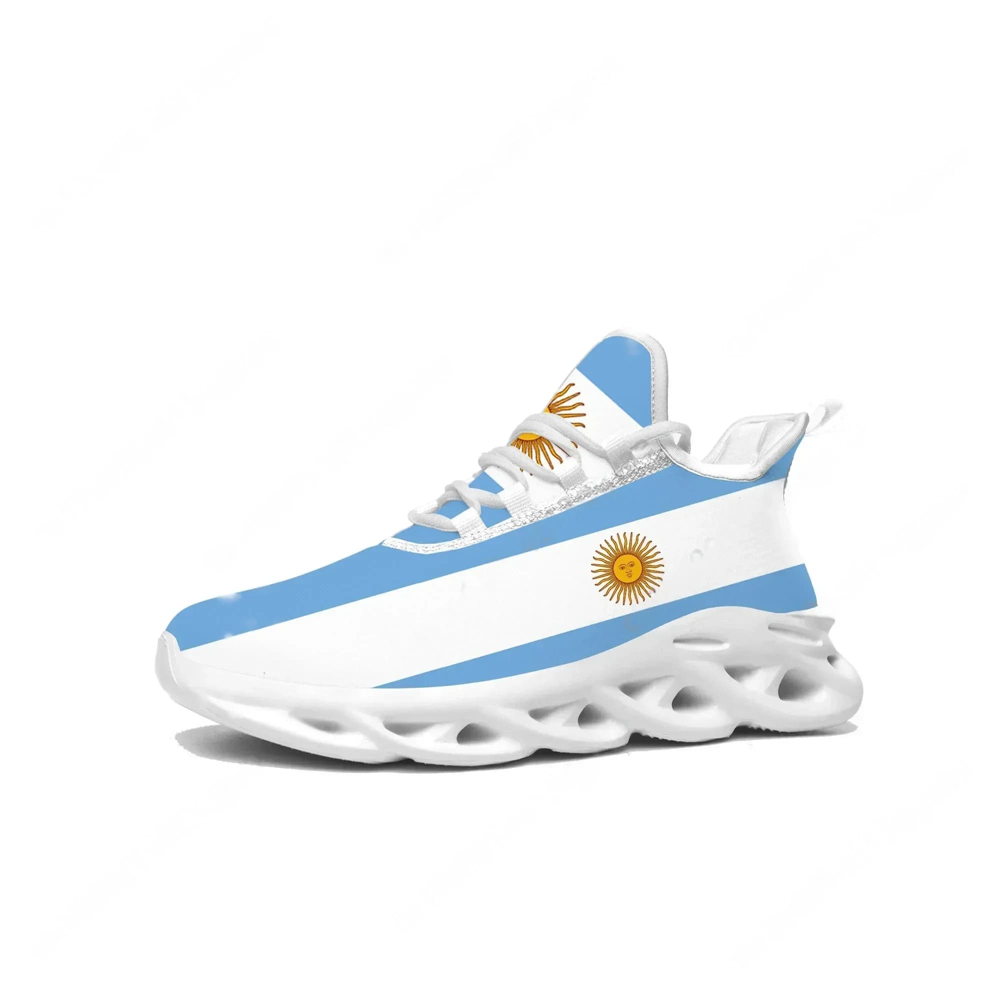 Argentine Flag Flats Sneakers Mens Womens Argentina Sports Running High Quality Sneaker Lace Up Mesh Footwear Tailor-made Shoe