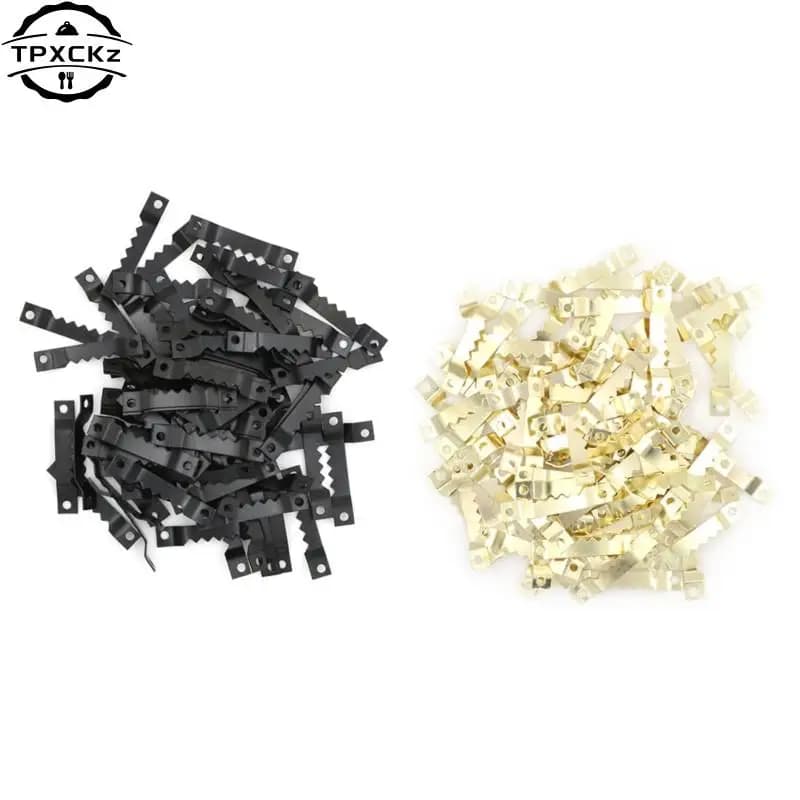 100pcs Saw Tooth Saw tooth Hanging Picture Photo pittura a olio specchio cornice gancio appendiabiti