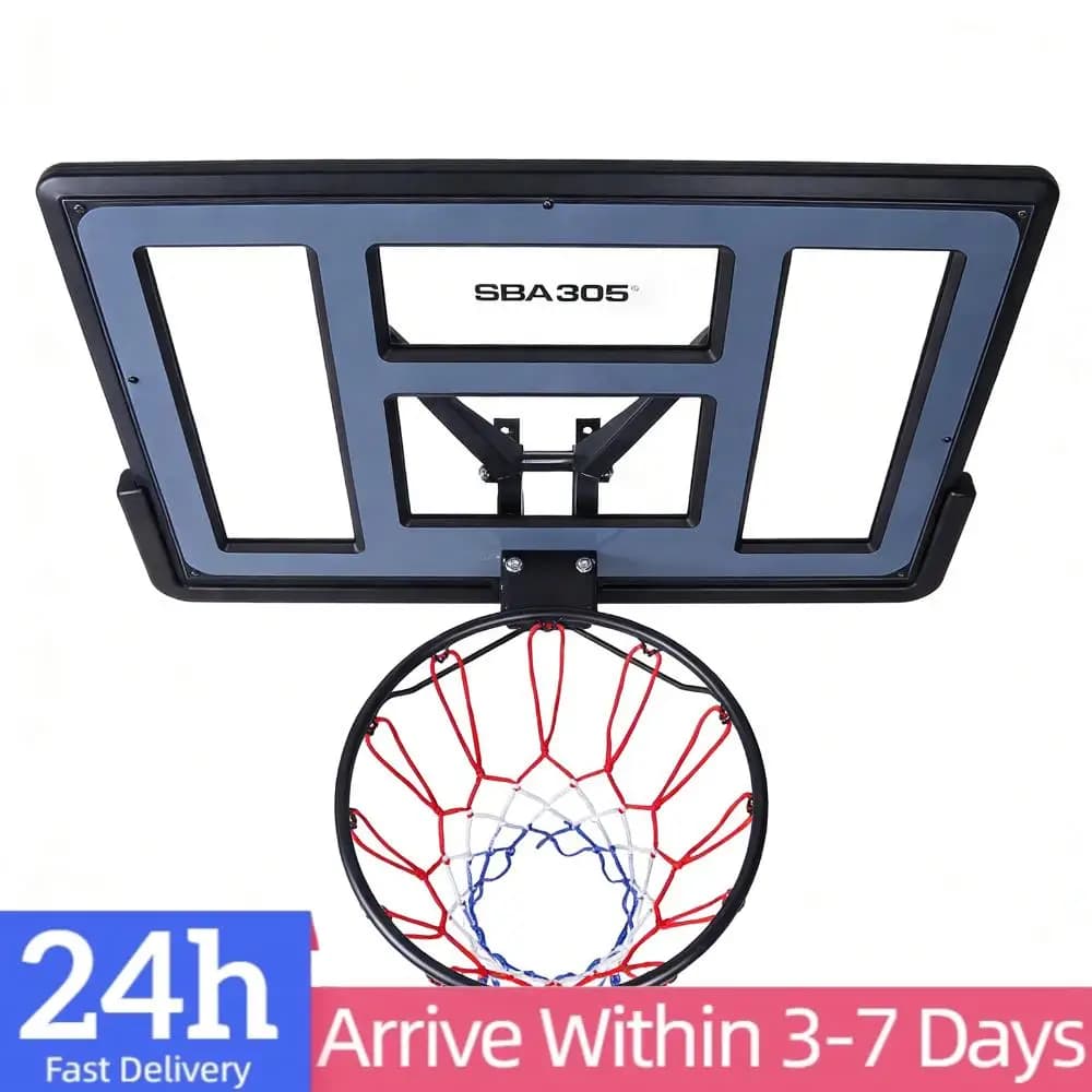 Basketball Cane Replacement Kit 43.31x29.53in, PET Wall Board with Network Resistant to Domestic Training and Club Use