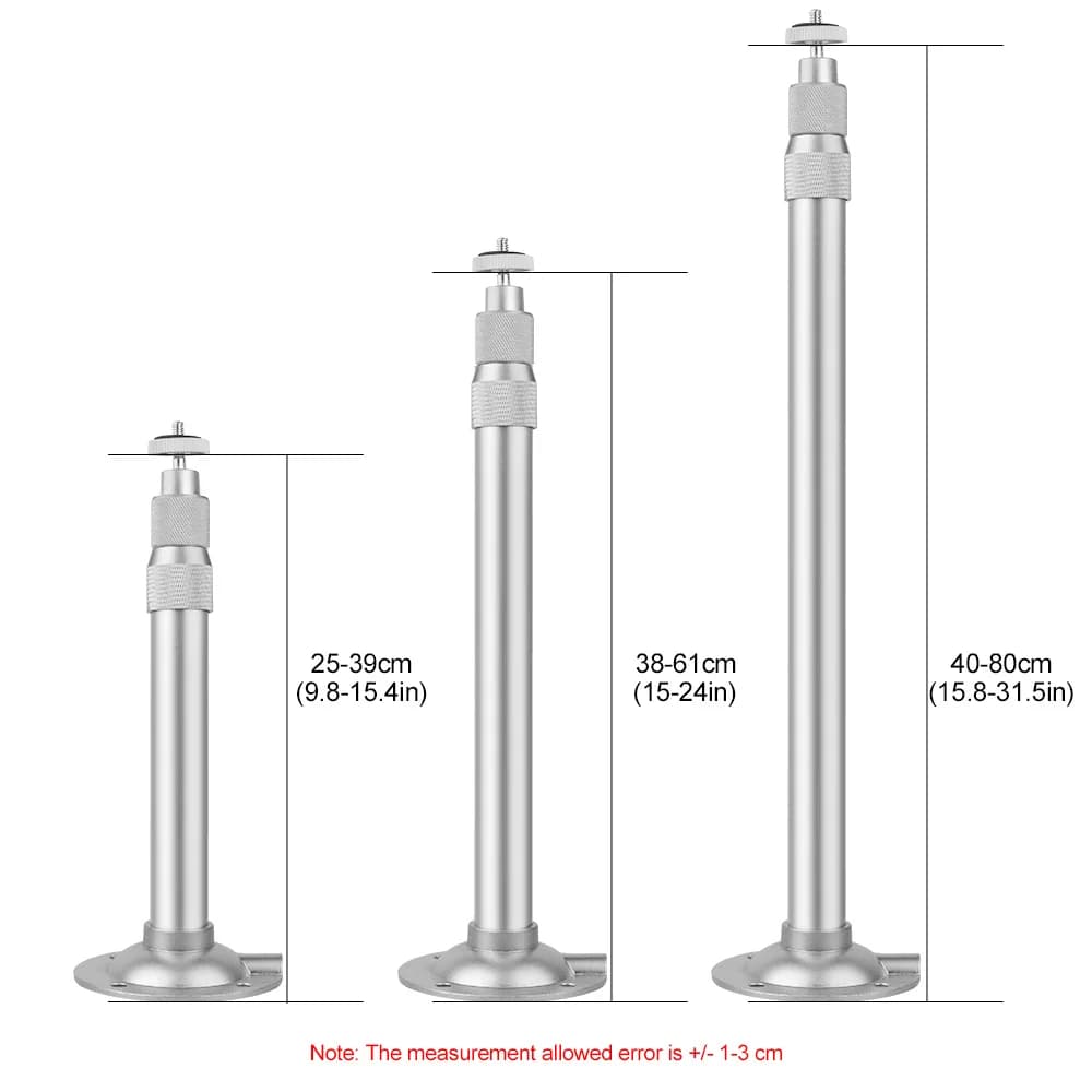 Staffa per proiettore 40 cm 60 cm 80 cm lega LCD DLP mini proiettore gancio montaggio a soffitto supporto flessibile in metallo per HY300Pro HY320Mini