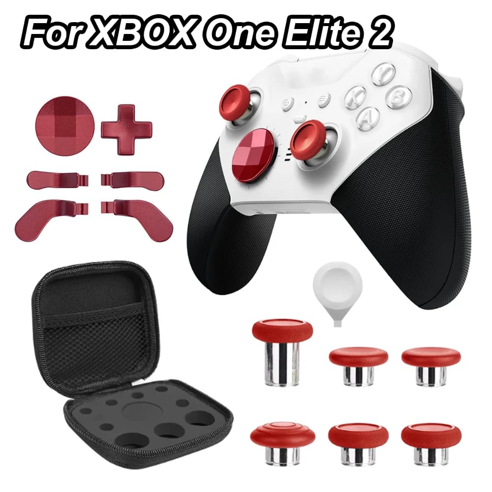 Thumbsticks in metallo 13 in 1 Tappo joystick per controller Xbox One Elite Series 2 6 Swap Stick 4 paddle e accessori D-Pad
