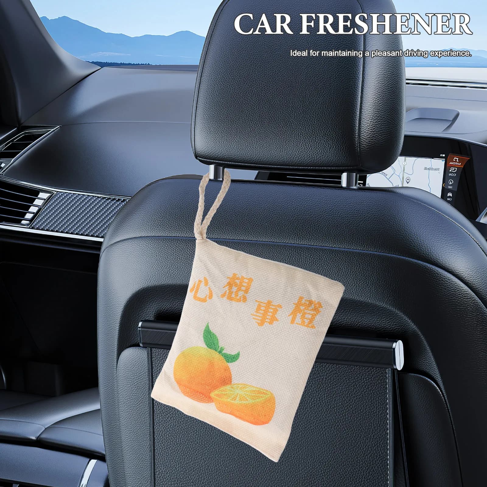 Bamboo Charcoal Air Purifier Bag Car Deodorizer with Nano Mineral Crystals Cute Cartoon Design for Odor Removal Moisture Control