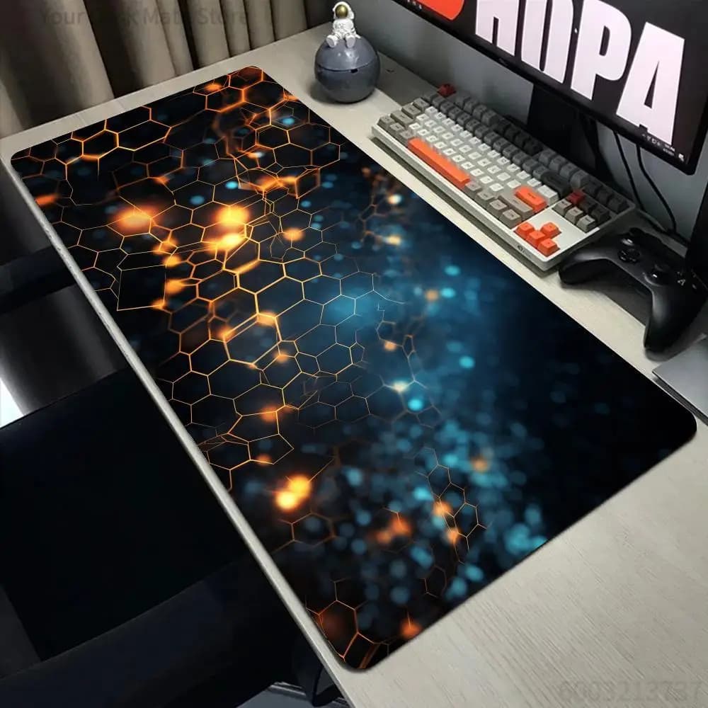 Polygons Mouse Pad Large Computer Office Game Table Mats X Rubber Anti-slip Gaming Keyboard Mousepads Long Desk Pads