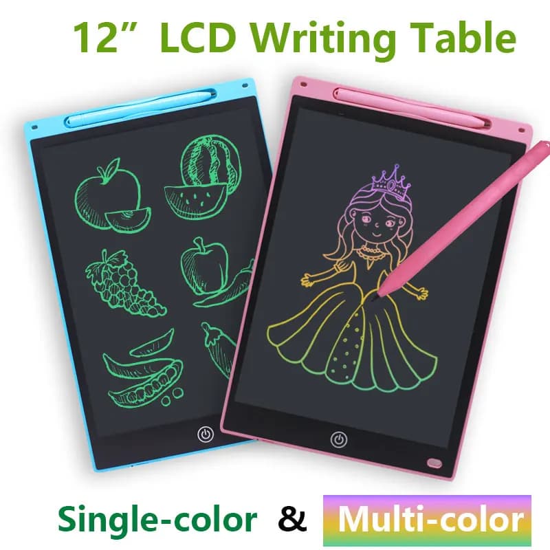 6,5/8.5/10/12 inch multi-size LCD writing table - Reusable design table, eye protection, block and educational gift cancellation
