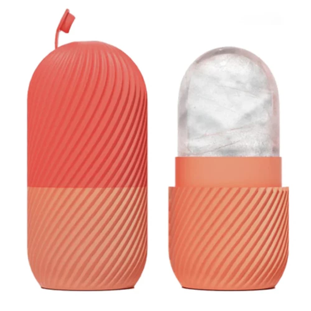 Rullo di ghiaccio per viso e occhi, stampo in silicone per massaggio facciale, per la bellezza del viso, per alleviare il gonfiore, massaggiatore facciale, strumenti per la cura della pelle