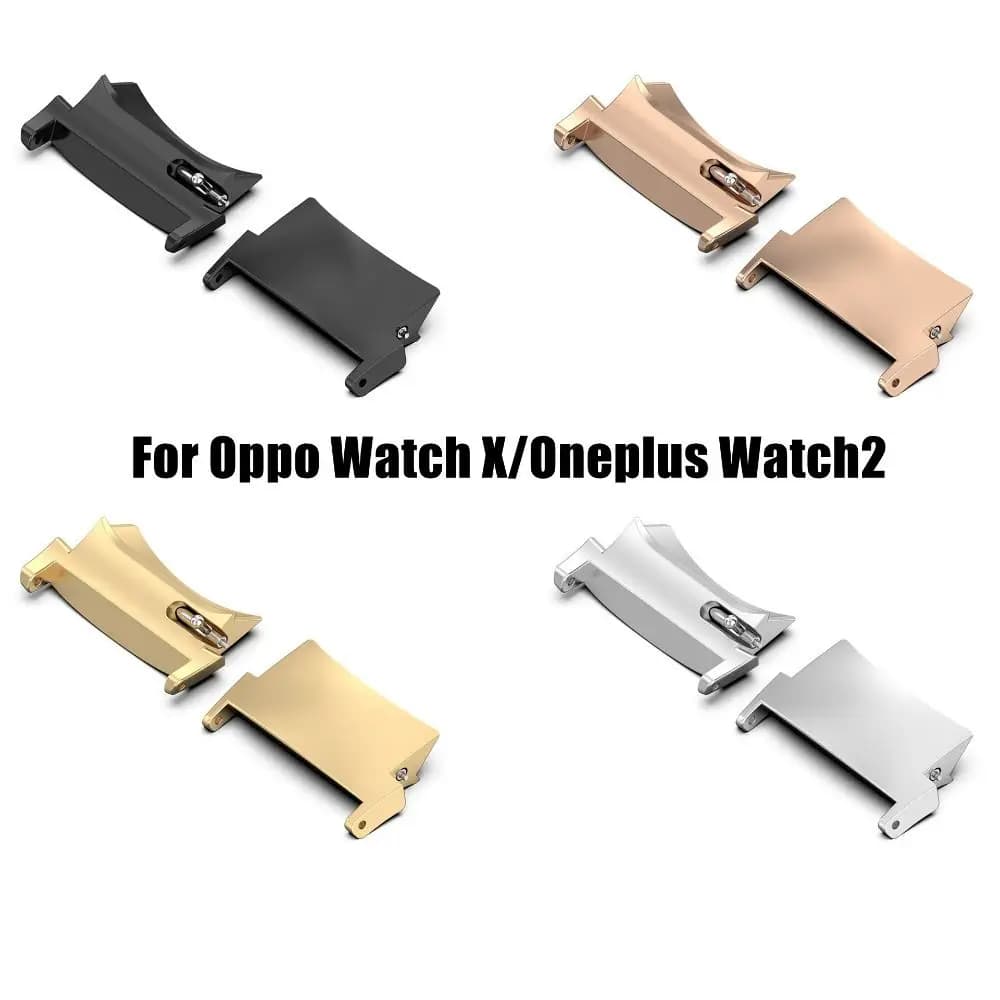 Nuovo adattatore per cinturino in metallo da 2 pezzi adattatore per cinturino da 22MM per orologio Oppo X/Oneplus Watch 2 accessori per cinturino per orologio intelligente