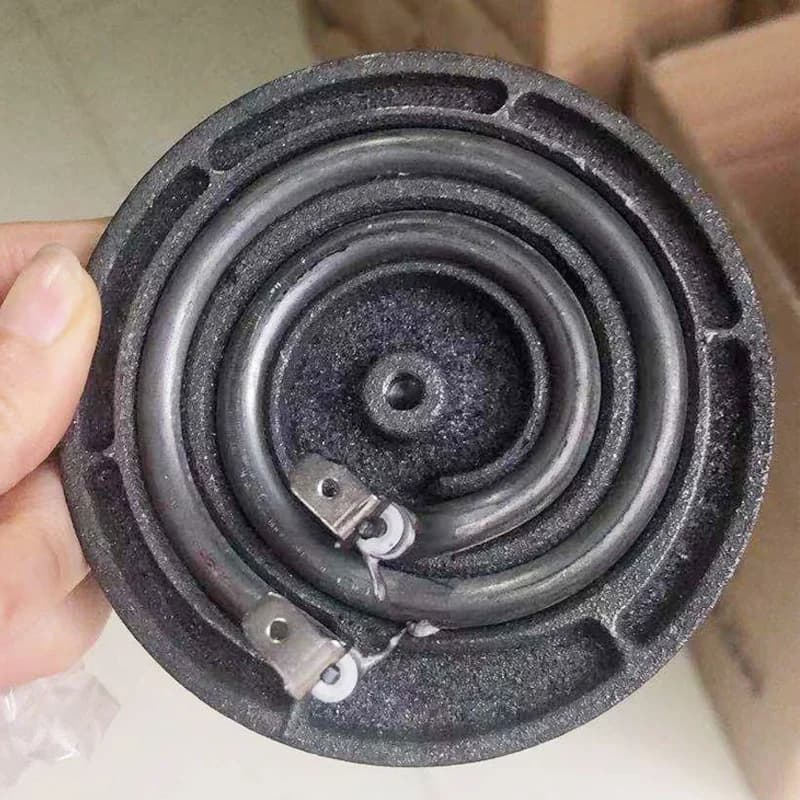 Piastra riscaldante in ferro 220VCast forno elettrico piastra bruciatore fornello elettrico forno elettrico elemento riscaldante accessori riscaldatore