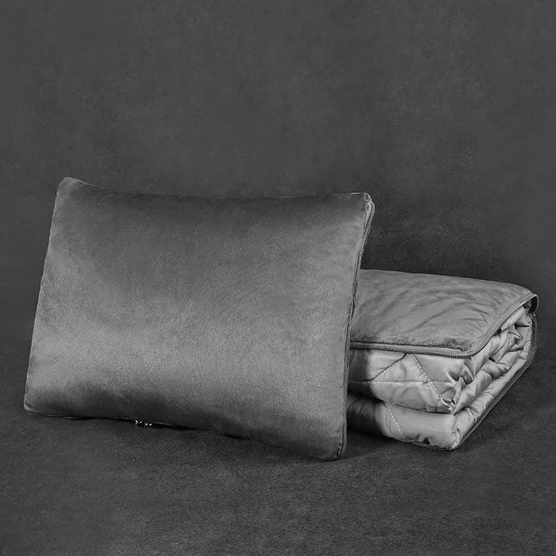 Cuscino e Coperta 2-in-1 F8H per Supporto Lombare Auto, Cuscino Multifunzionale per Mercedes-Benz BMW, Coperta per Aria Condizionata Auto