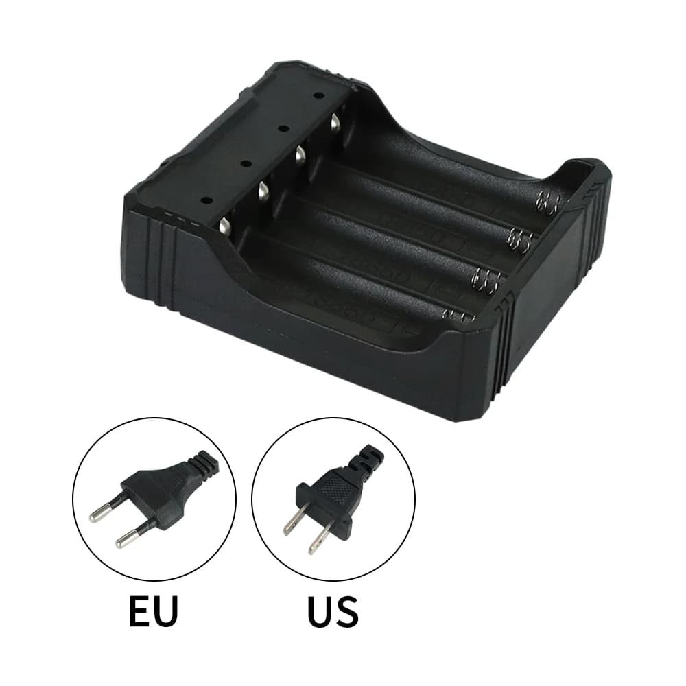 Rechargeable Travel Charging for Lithium Ion Battery 18650 Storage Box Case EU Plug USA Protected Adapter for CA Wall Charger